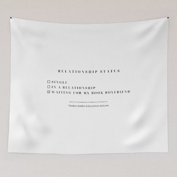 Item preview, Relationship Status — Funny Book Boyfriend Checkbox Design (Black) designed and sold by WellReadThreadz.