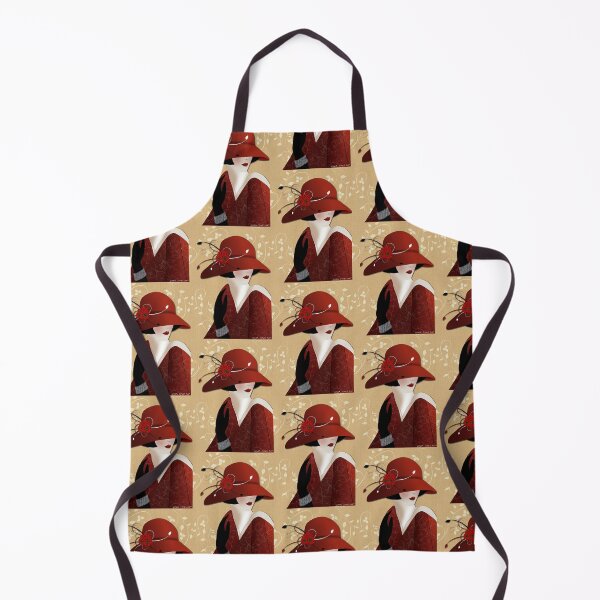 Item preview, Lady in red hat  designed and sold by Sonia Jones Art.
