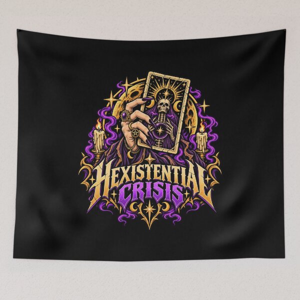 Item preview, Hexistential Crisis Witchy Tarot Humor designed and sold by Pandaburba.