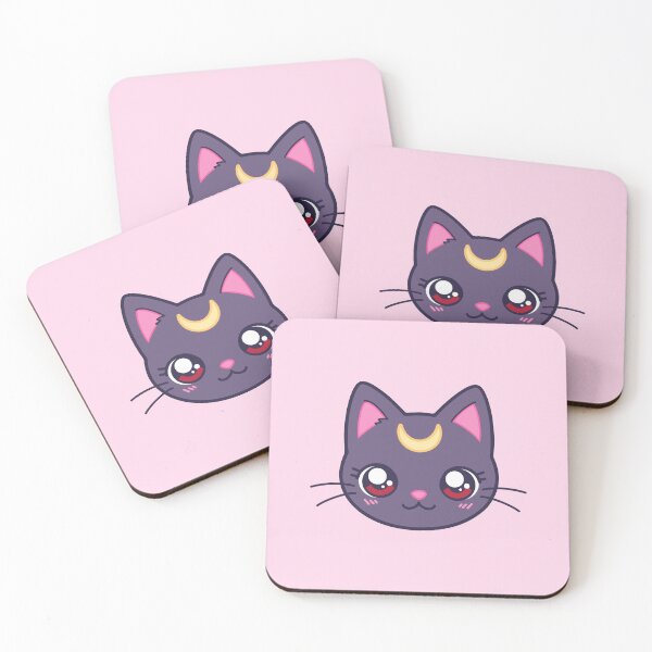 Item preview, Magical Moon Cat | Kawaii Crescent Chibi Design designed and sold by theartbykay.