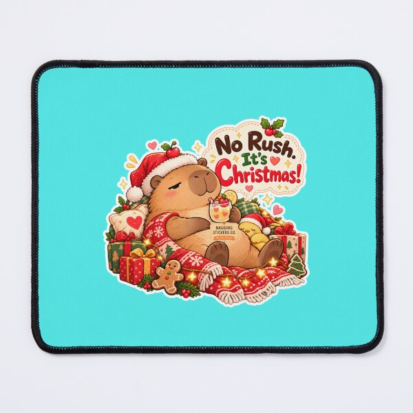 Item preview, NO RUSH. IT'S CHRISTMAS! 2026 BY NAGGINGSTICKERSCO. NAGGING CAPYBARA'S A VERY NAGGING CHRISTMAS! COLLECTION | AQUA Edition | No.01 designed and sold by LaMaisonOfMY.