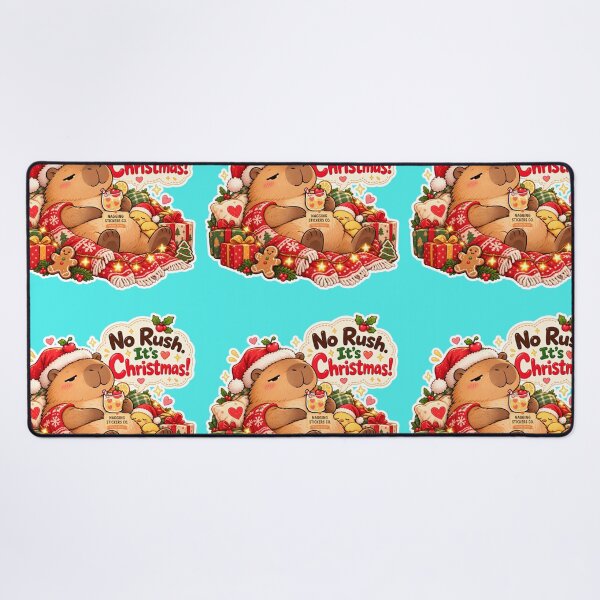 Item preview, NO RUSH. IT'S CHRISTMAS! 2026 BY NAGGINGSTICKERSCO. NAGGING CAPYBARA'S A VERY NAGGING CHRISTMAS! COLLECTION | AQUA Edition | No.01 designed and sold by LaMaisonOfMY.