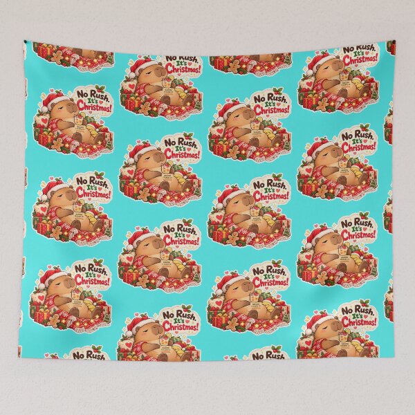 Item preview, NO RUSH. IT'S CHRISTMAS! 2026 BY NAGGINGSTICKERSCO. NAGGING CAPYBARA'S A VERY NAGGING CHRISTMAS! COLLECTION | AQUA Edition | No.01 designed and sold by LaMaisonOfMY.
