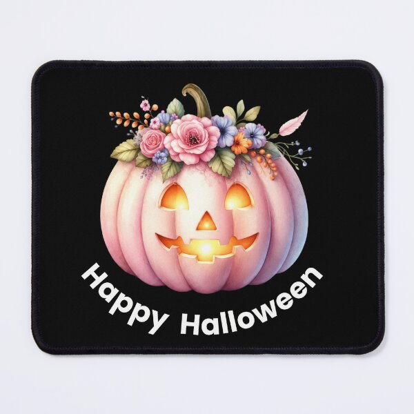 Item preview, Pink Floral Jack O Lantern Cute Halloween Pumpkin designed and sold by Maryna_Reine.