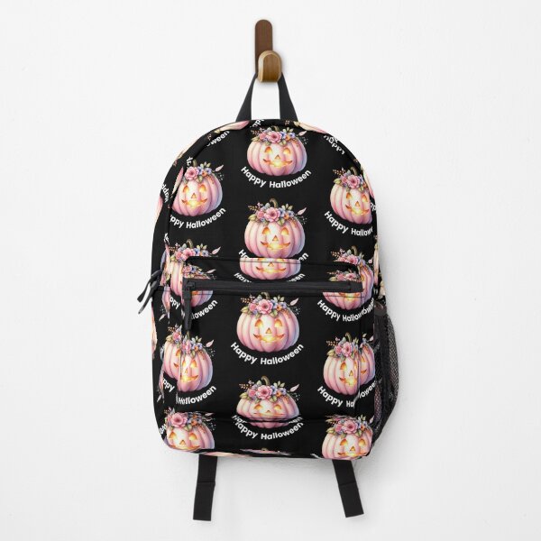 Item preview, Pink Floral Jack O Lantern Cute Halloween Pumpkin designed and sold by Maryna_Reine.