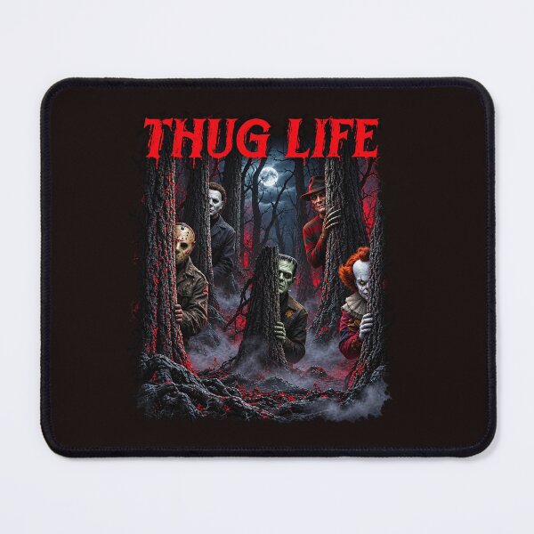 Item preview, Thug Life Horror Movie Slashers Michael Myers Jason Freddy Pennywise Mashup designed and sold by DYALEEZ-XCR.