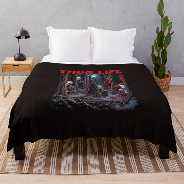 Item preview, Thug Life Horror Movie Slashers Michael Myers Jason Freddy Pennywise Mashup designed and sold by DYALEEZ-XCR.