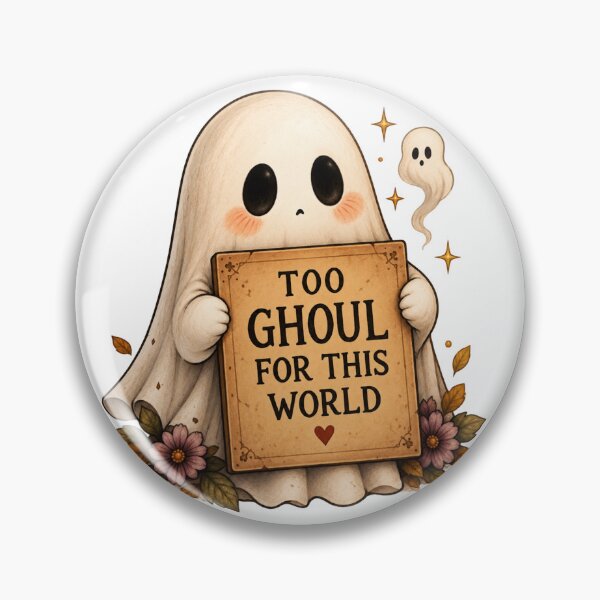 Item preview, Too Ghoul for This World Cute Ghost designed and sold by DustyCuriositie.
