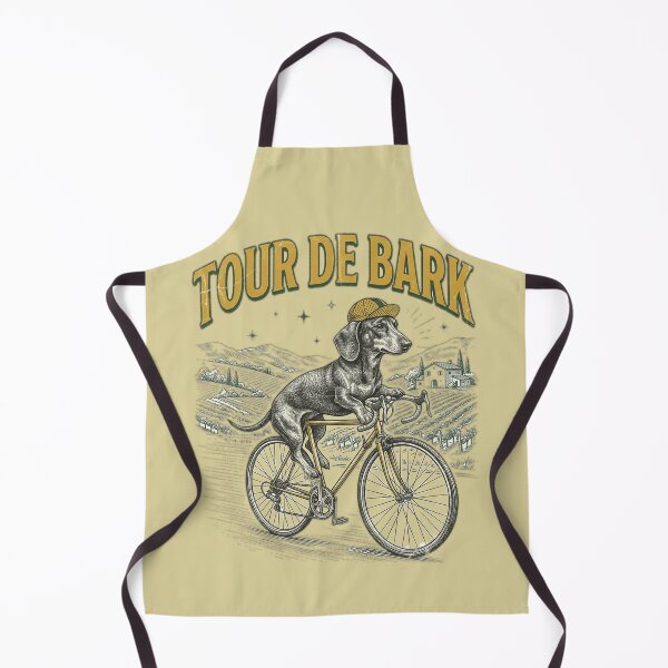 Item preview, Tour de Bark Funny Cycling Dog designed and sold by FurRealStudioCo.