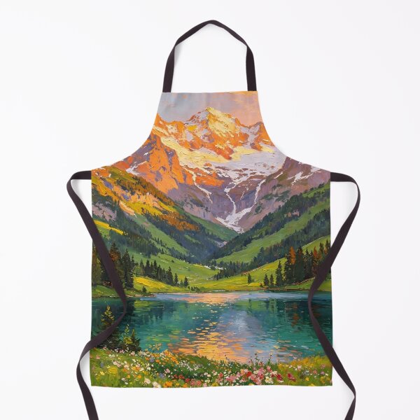 Item preview, Where The Wildflowers Meet The Mountains Gustav Klimt Flower Garden Nature Painting Landscape Scenery Digital Illustration designed and sold by Matt_Smith.