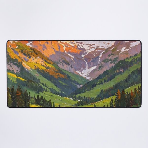 Item preview, Where The Wildflowers Meet The Mountains Gustav Klimt Flower Garden Nature Painting Landscape Scenery Digital Illustration designed and sold by Matt_Smith.