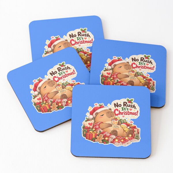 Item preview, NO RUSH. IT'S CHRISTMAS! 2026 BY NAGGINGSTICKERSCO. NAGGING CAPYBARA'S A VERY NAGGING CHRISTMAS! COLLECTION | ELECTRIC BLUE Edition | No.01 designed and sold by LaMaisonOfMY.