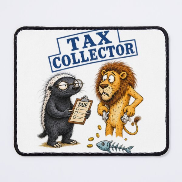 Item preview, Tax Collector Honey Badger And Lion designed and sold by paintingnou.