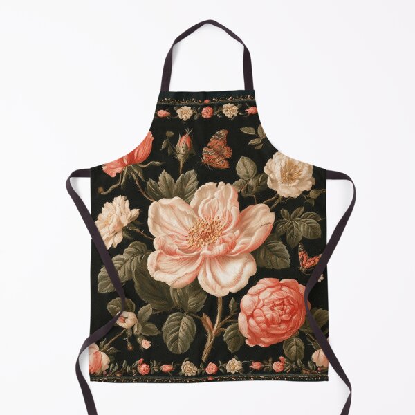 Item preview, Blush Roses After Dark | Vintage Floral on Black designed and sold by Neural Artifex.