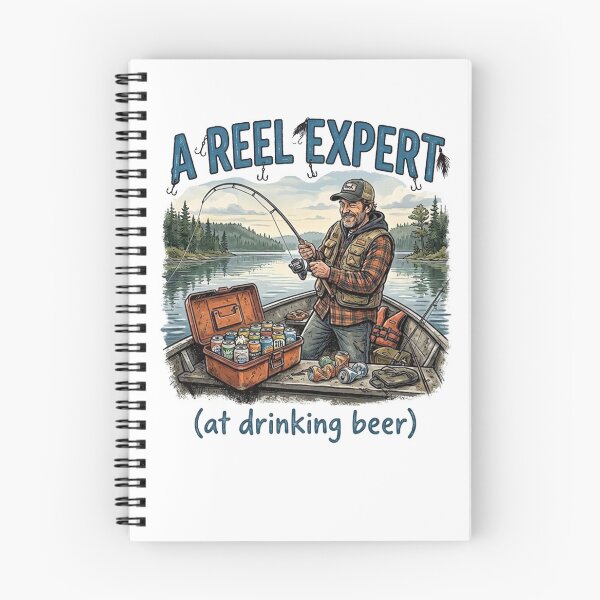 Item preview, A Reel Expert At Drinking Beer – Funny Fishing/Redneck designed and sold by GraceMadeArt.