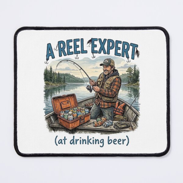Item preview, A Reel Expert At Drinking Beer – Funny Fishing/Redneck designed and sold by GraceMadeArt.
