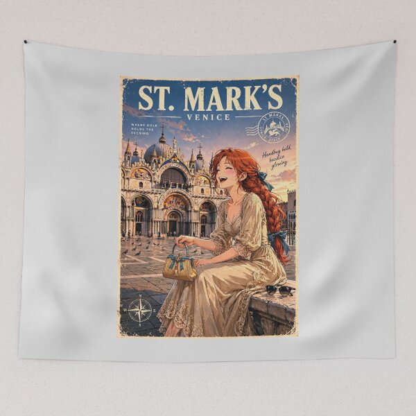 Item preview, Italy — St. Mark's Basilica — A Golden Evening of Romance in the Heart of Venice designed and sold by DibujandoPorfa.