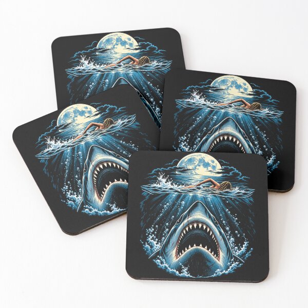 Item preview, Jaws Great White Shark Ocean Horror designed and sold by Pandaburba.