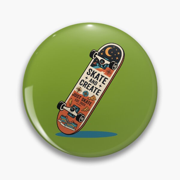 Item preview, Skate and Create. Vintage Skateboard Graphic Design. designed and sold by MyHappyArtShop.