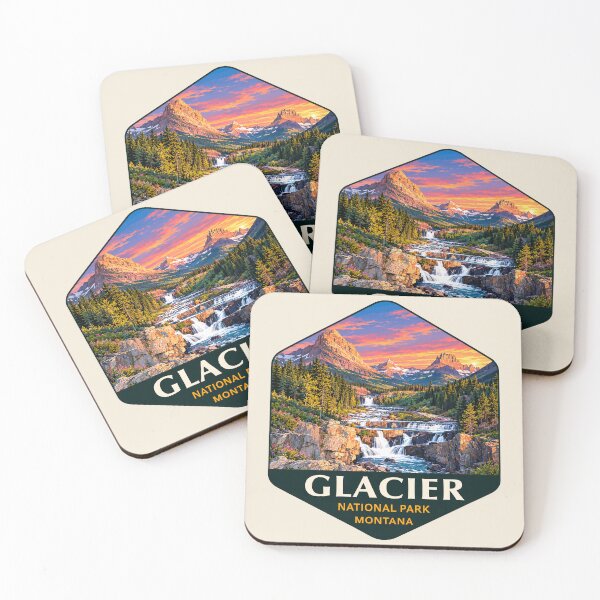 Item preview, Glacier National Park Sticker designed and sold by Gideon Emmerich.