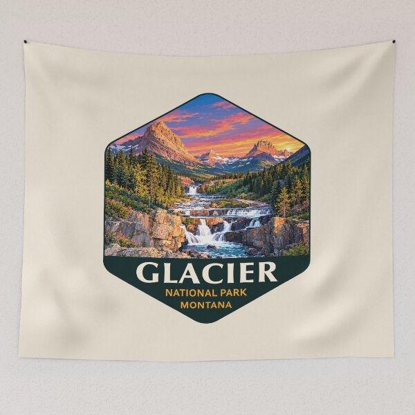 Item preview, Glacier National Park Sticker designed and sold by Gideon Emmerich.