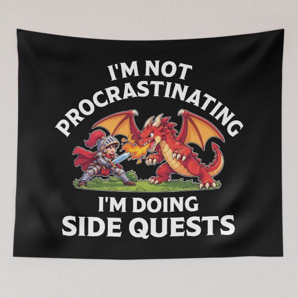 Item preview, I'm Not Procrastinating I'm Doing Side Quests designed and sold by MO DESIGNS.