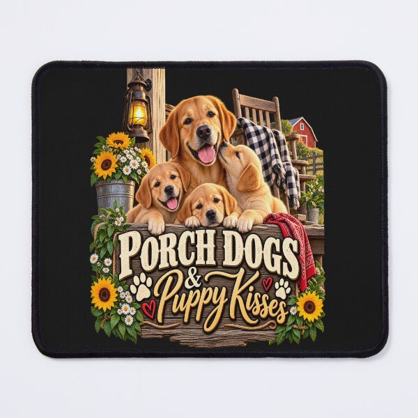 Item preview, Porch Dogs & Puppy Kisses designed and sold by PawPlanetPro.
