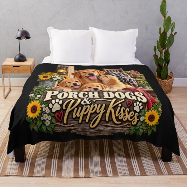 Item preview, Porch Dogs & Puppy Kisses designed and sold by PawPlanetPro.