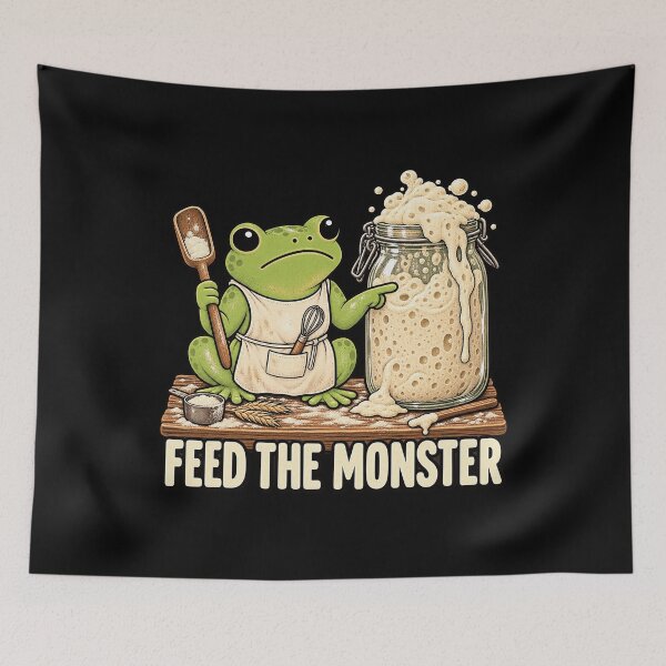 Item preview, Retro 90s Manga Sourdough Baker Feed The Beast Wild Yeast Graphic  Description: designed and sold by lamiarte.