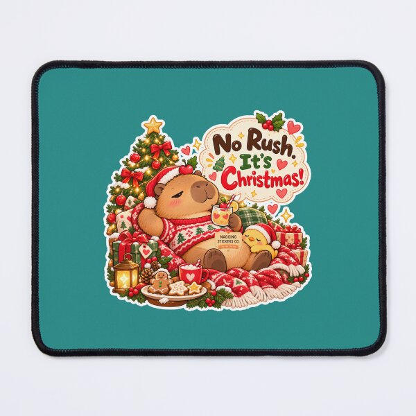 Item preview, NO RUSH. IT'S CHRISTMAS! 2026 BY NAGGINGSTICKERSCO. NAGGING CAPYBARA'S A VERY NAGGING CHRISTMAS! COLLECTION | GREEN Edition | No.02 designed and sold by LaMaisonOfMY.