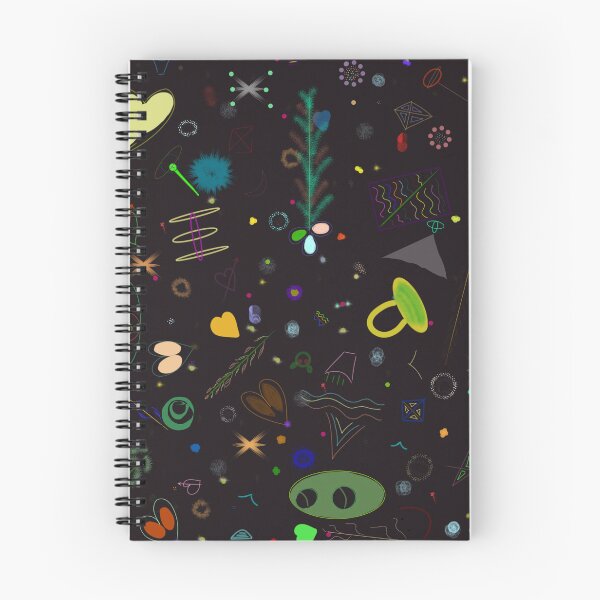 Item preview, Dark cosmic space doodles seamless pattern designed and sold by Bywithrose instant studio.