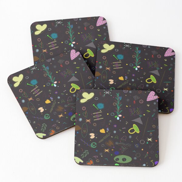 Item preview, Dark cosmic space doodles seamless pattern designed and sold by Bywithrose instant studio.