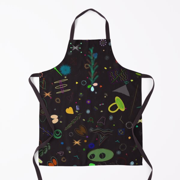 Item preview, Dark cosmic space doodles seamless pattern designed and sold by Bywithrose instant studio.