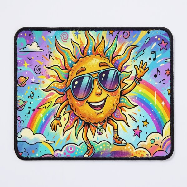 Item preview, Groovy Psychedelic Sun Retro 70s designed and sold by RetroRayz.