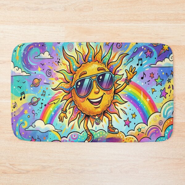 Item preview, Groovy Psychedelic Sun Retro 70s designed and sold by RetroRayz.