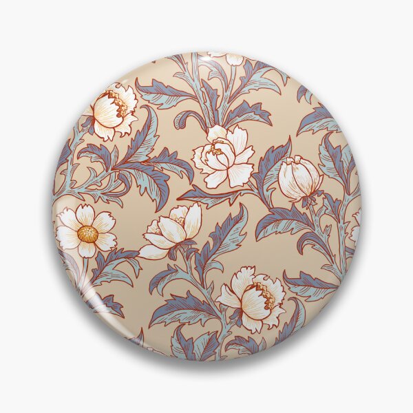Item preview, Granny Couch Floral - William Morris Inspired - Soft Beige designed and sold by TigaTiga.