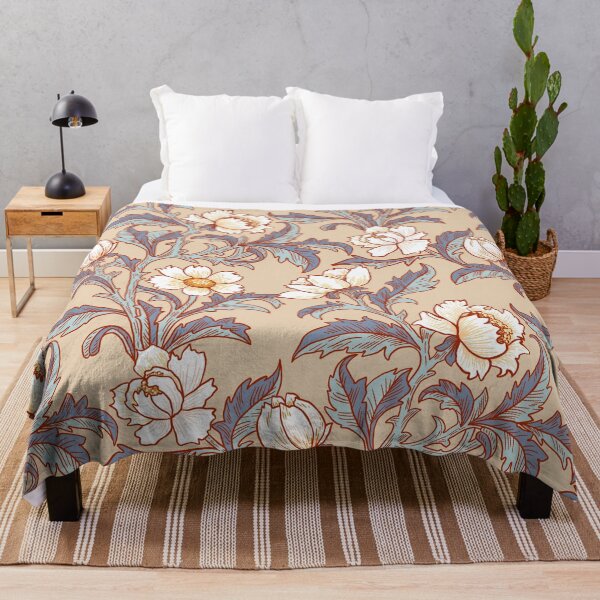 Item preview, Granny Couch Floral - William Morris Inspired - Soft Beige designed and sold by TigaTiga.