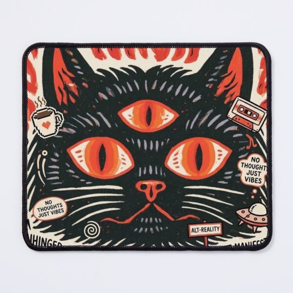 Item preview, A Purr-fectly Roasted Cassette Cafe: Three Eyes on the Fire-Chill Prize designed and sold by Print Fiction.