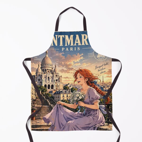 Item preview, France — Sacré-Cœur Basilica — A Romantic Sunset Above the Rooftops of Paris designed and sold by DibujandoPorfa.