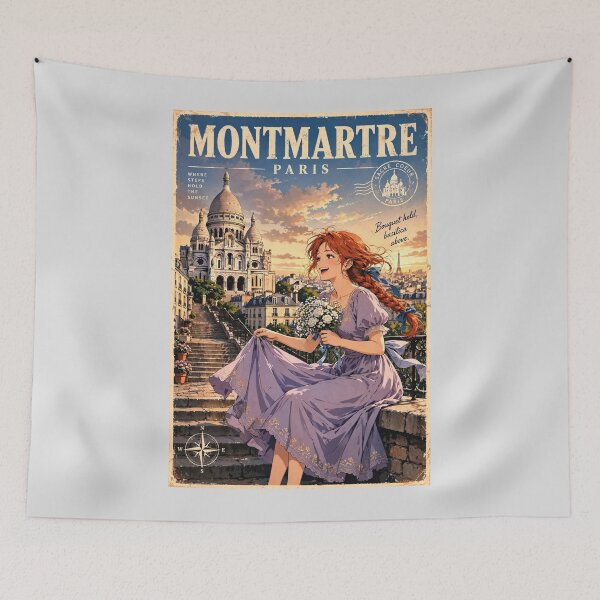 Item preview, France — Sacré-Cœur Basilica — A Romantic Sunset Above the Rooftops of Paris designed and sold by DibujandoPorfa.