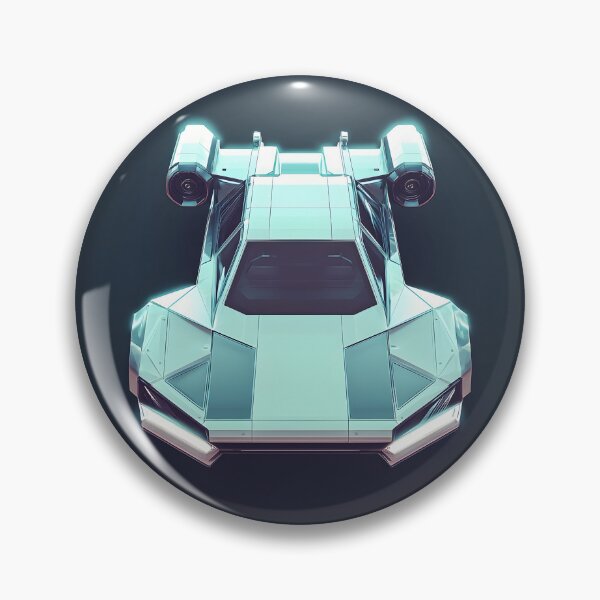 Item preview, Retro Flying Car, 3d Render, Cool Steel designed and sold by Checho30.