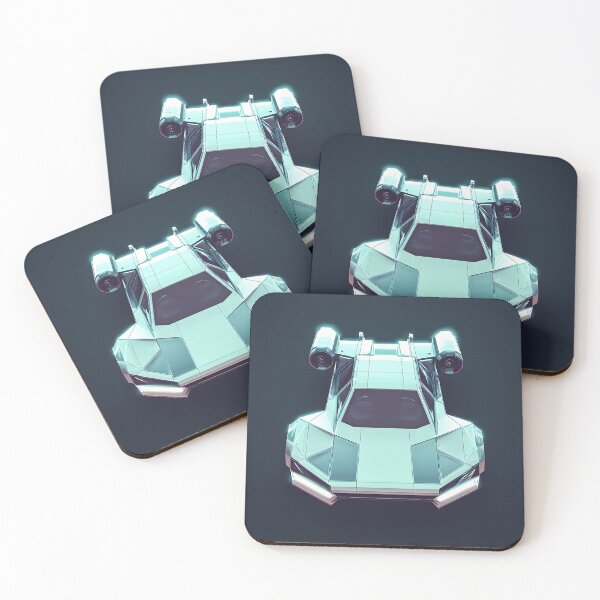 Item preview, Retro Flying Car, 3d Render, Cool Steel designed and sold by Checho30.