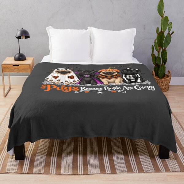 Item preview, Pugs Because People Are Creepy Halloween Spooky Funny T-Shirt designed and sold by LASTIQUE-dd.