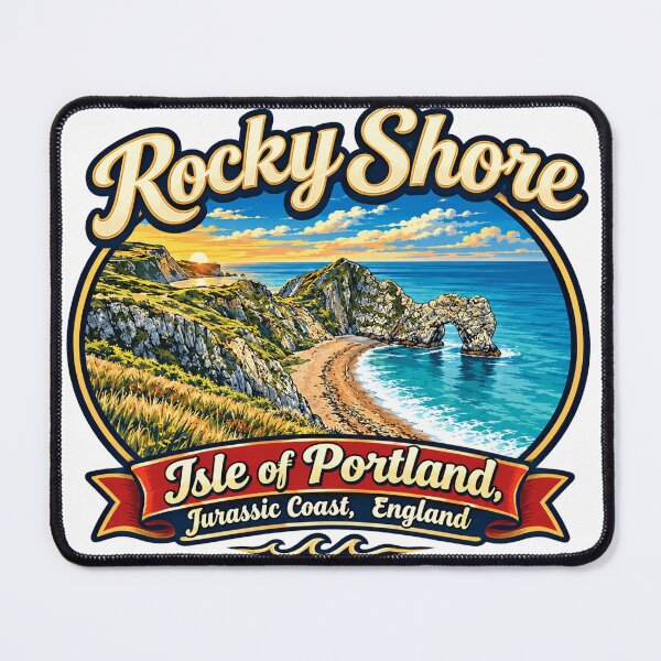 Item preview, Rocky Shore On The Isle Of Portland, Jurassic Coast, England - Travel Art designed and sold by HaydenMillepied.