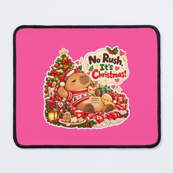 Item preview, NO RUSH. IT'S CHRISTMAS! 2026 BY NAGGINGSTICKERSCO. NAGGING CAPYBARA'S A VERY NAGGING CHRISTMAS! COLLECTION | ELECTRIC PINK Edition | No.02 designed and sold by LaMaisonOfMY.