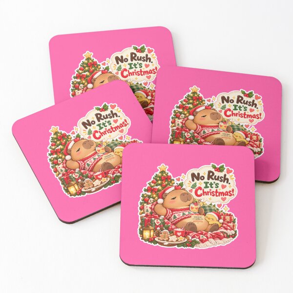 Item preview, NO RUSH. IT'S CHRISTMAS! 2026 BY NAGGINGSTICKERSCO. NAGGING CAPYBARA'S A VERY NAGGING CHRISTMAS! COLLECTION | ELECTRIC PINK Edition | No.02 designed and sold by LaMaisonOfMY.