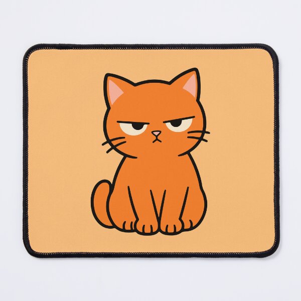 Item preview, Orange Cat With a Serious Look Funny Cat designed and sold by MewMade.