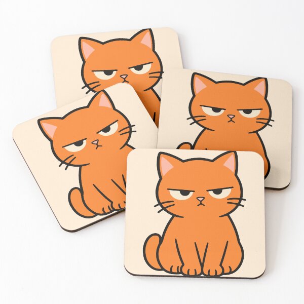 Item preview, Orange Cat With a Serious Look Funny Cat designed and sold by MewMade.