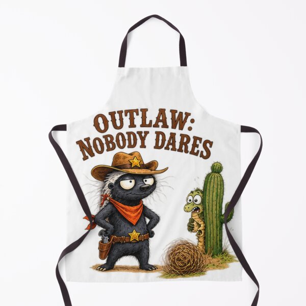 Item preview, Outlaw Nobody Dares Honey Badger Western designed and sold by paintingnou.