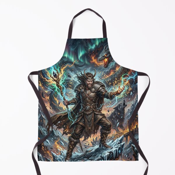 Item preview, Loki - Norse God of Mischief Fantasy Art designed and sold by Lucid Dream Pixel.